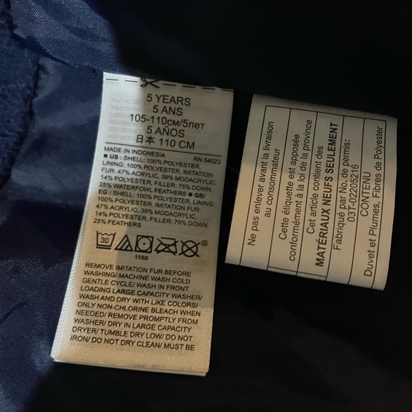 OLD NAVY | Navy toddler down coat - Picture 4 of 5